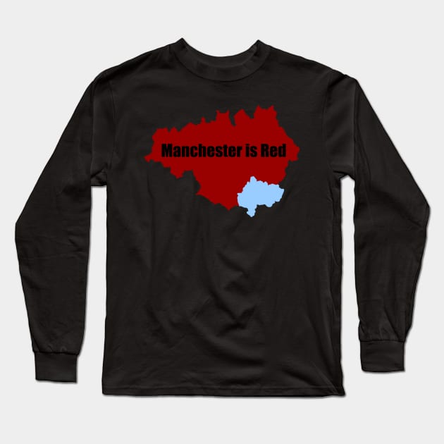 Manchester is Red Long Sleeve T-Shirt by Confusion101